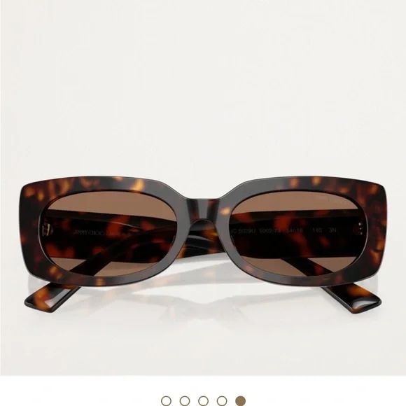 Jimmy Choo Brown Rectangular Sunglasses - Picture 4 of 11